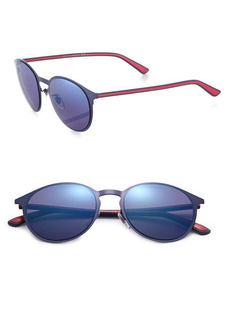 gucci blue mirror sunglasses|authentic gucci sunglasses women.